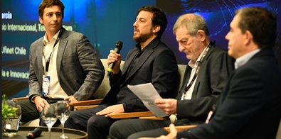 El primer panel del evento en Montevideo - Crédito: Convergencialatina